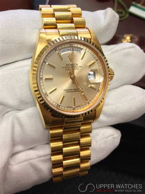 rolex dd gold|38mm rolex day date.